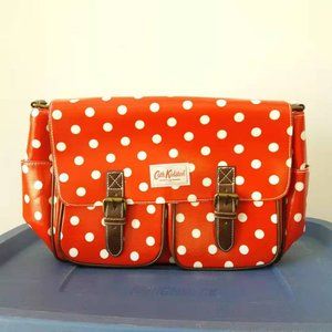 CATH KIDSTON SADDLE red polkadot bag-brand new